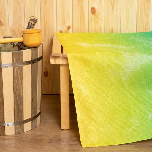 Простыня вафельная для бани Экономь и Я Лайм 150х180 см, 100% хлопок, 200 г/м2