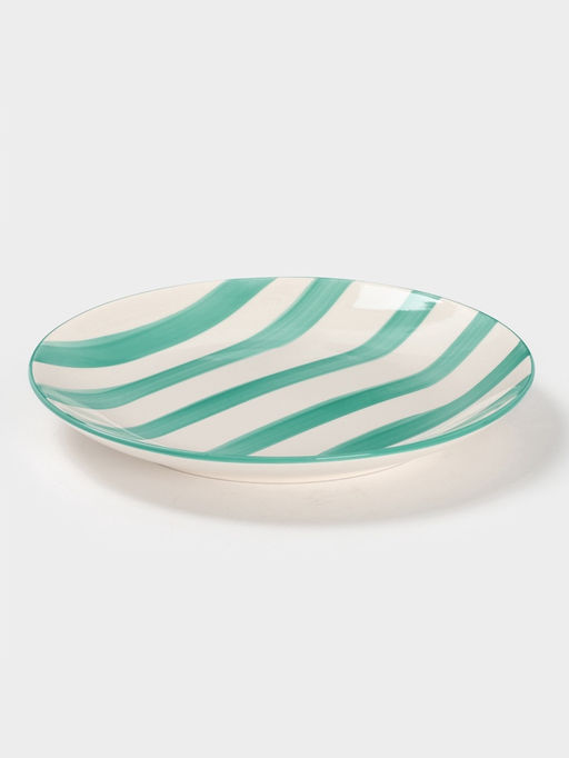Тарелка Доляна Райе, d=19.5 см, керамика, зелёная  фото 2