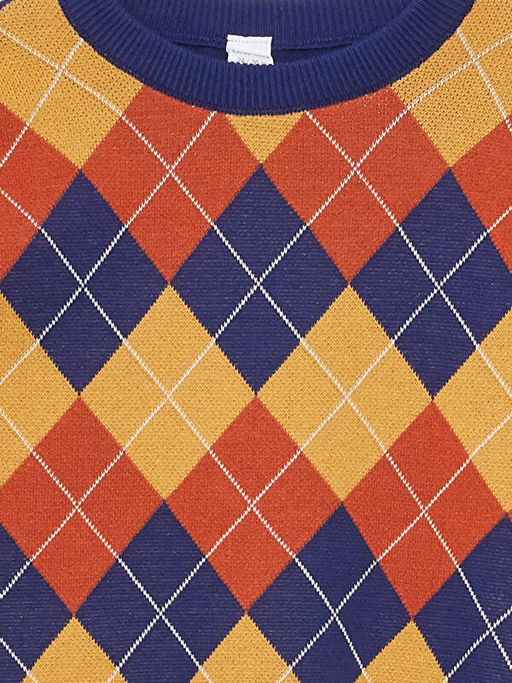 Bisiklet Yaka Uzun Kollu Desenli Erkek Bebek Triko Kazak - Waikiki фото 2