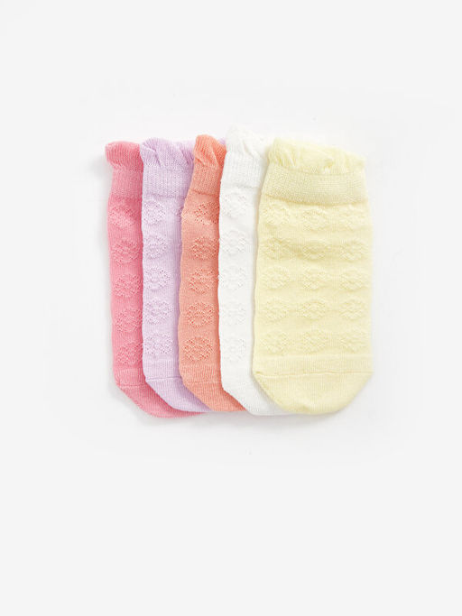 Desenli K?z Bebek Patik ?orap 5li - Waikiki фото 2