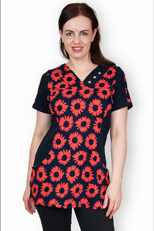 Туника трикотажная с карманами (257-5)