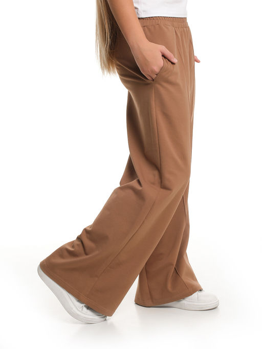 Брюки для девочки со строчкой 22-1565 шоколад - Mini maxi фото 24