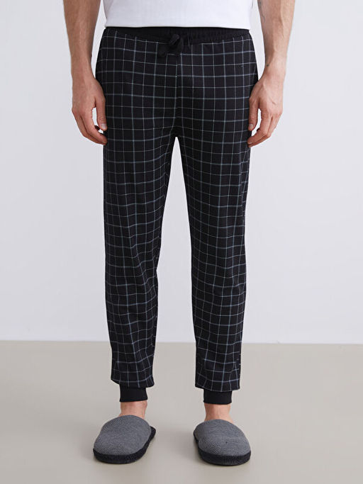 Standart Kal?p Ekose Erkek Pijama Alt