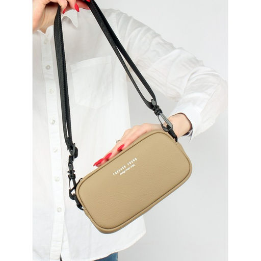 Сумка женская натуральная кожа GU 2066-8200. 1отд,  плечевой ремень,  бежевый 255266 - Adelia фото 2