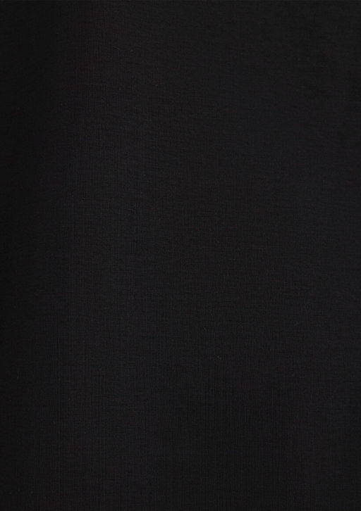 Bisiklet Yaka Siyah Basic Tisort - Mavi фото 9