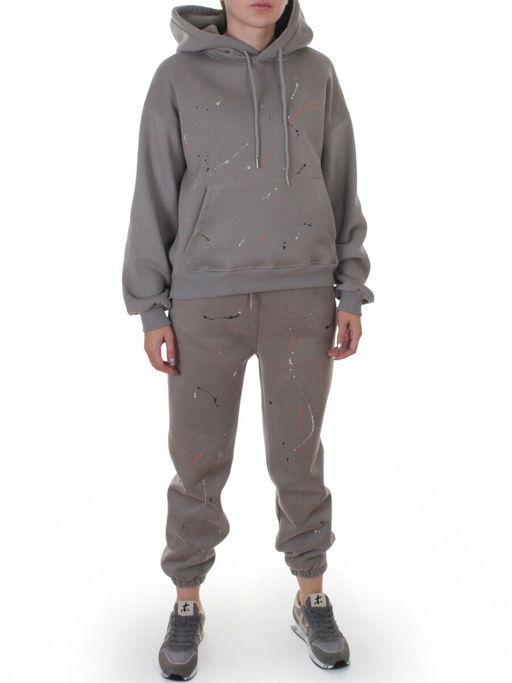 006 GRAY Костюм спортивный зимний женский (95% хлопок, 5% полиэстер)