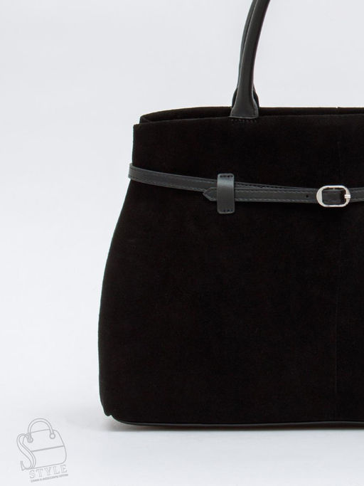 Сумка женская кожаная 8018-1S black Velina Fabbiano-Safenta