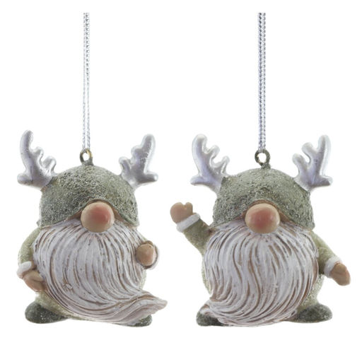 Фигурка декоративная подвесная "Гном", L4 W3,5 H5 см, 2в.