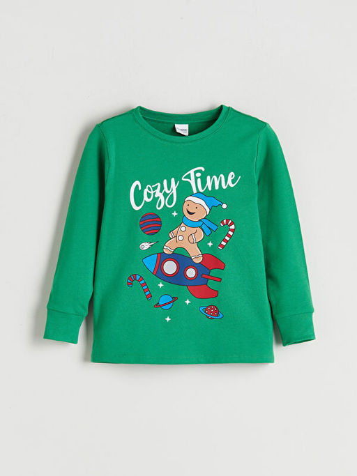 Y?lba?? Temal? Erkek ?ocuk Pijama Tak?m?