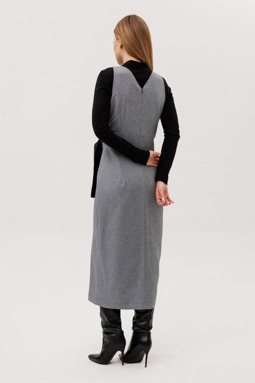 Сарафан AmberA 1132-1 серый  фото 4