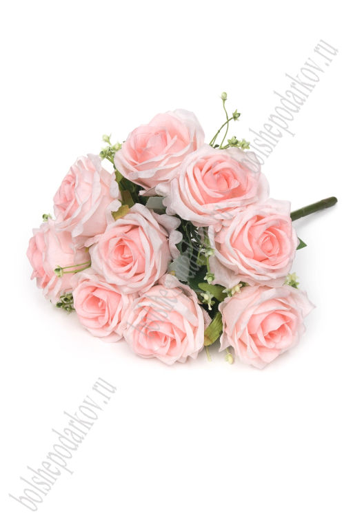 Букет декоративный 31 см Розы (SF-8126) розовый