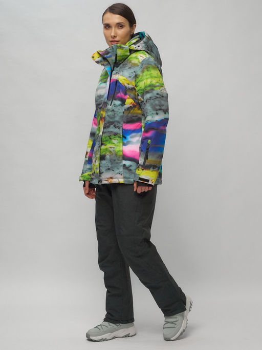Горнолыжный костюм женский большого размера разноцветный 02278Rz - Chunmai фото 3