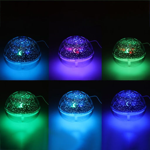 Увлажнитель воздуха Luazon HM-6, ночник «Звёздное небо», 0.5 л, 2 Вт, USB