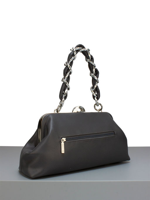 LACCOMA сумка Паола-22-Л815-темно-серый эко кожа хлопок фото 3