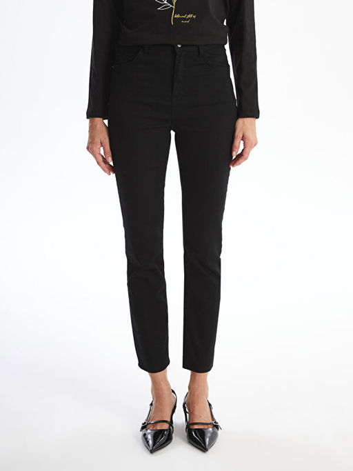Straight Fit Kad?n Jean Pantolon