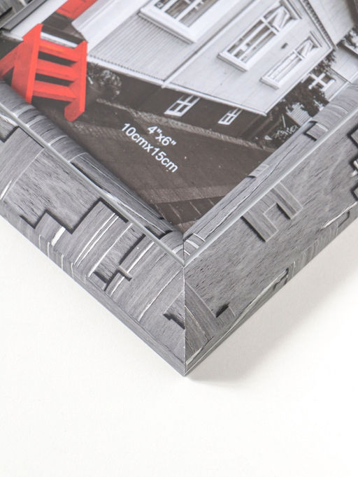 Фоторамка пластик 10х15 см "Моррис" тёмно-серый 19,8х15х2 см