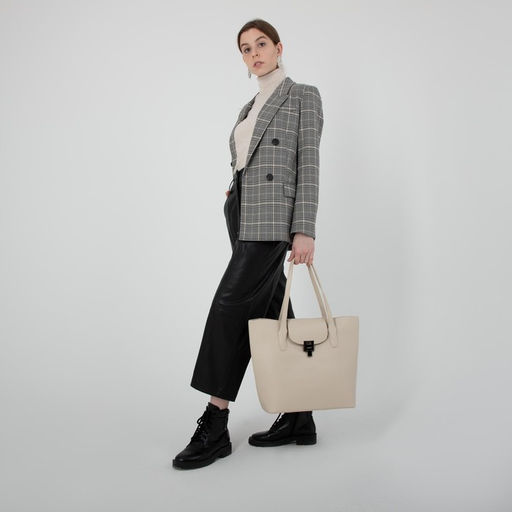 Сумка-тоут на молнии, цвет молочный - Simaland фото 6