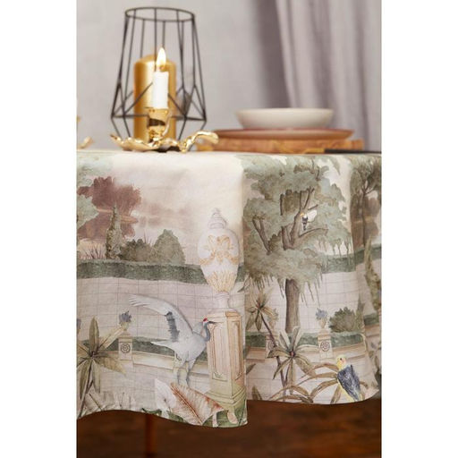 Скатерть Этель Райский сад d=150 +/-3 см  фото 5