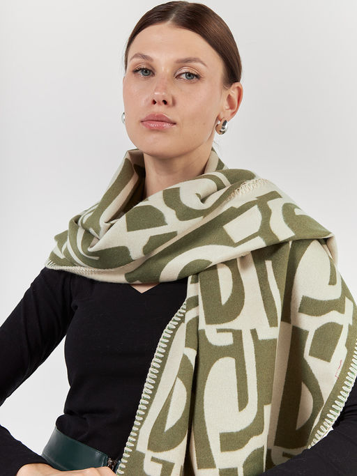 в СОСТАВЕ ШЕРСТЬ и КАШЕМИР Большой, мягкий, теплый однотонный двусторонний палантин. - Tantino фото 4