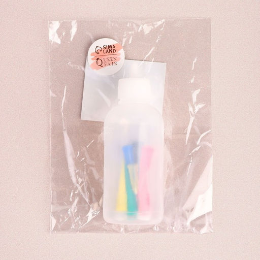 Бутылочка для нанесения краски, со шкалой деления, 50 мл, 7 насадок