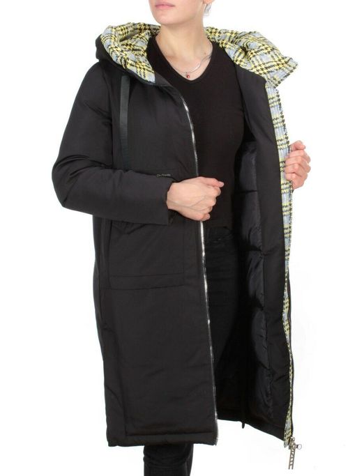 2166 BLACK Пальто зимнее женское MONGEDI (200 гр. холлофайбера) - Fashion фото 8