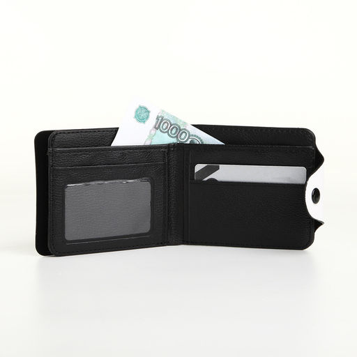 Кошелёк маленький Sleep time, десткий, на кнопке, бежевый