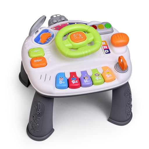 Столик развивающий "Веселый руль" свет, звук, в коробке