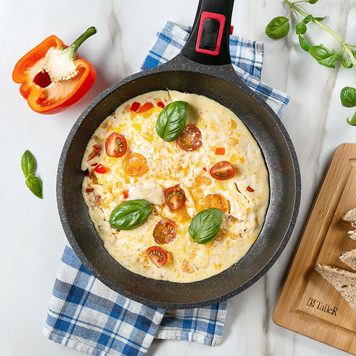 Сковорода с антипригарным покрытием д26см Минерал, h6см, s2мм, дно д18,8см, s4,8мм, литой алюминий, съемная бакелитовая ручка, TalleR (Китай) Подходит для всех видов плит, включая индукционную. - Домашняя мода фото 6