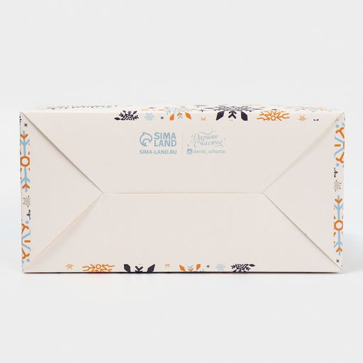 Цена за 5 шт. Коробка для кексов «Исполнения новогодних желаний», 16×10×8 см