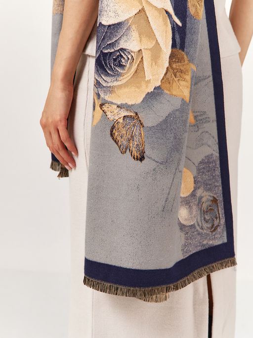 Палантин в составе шерсть и кашемир