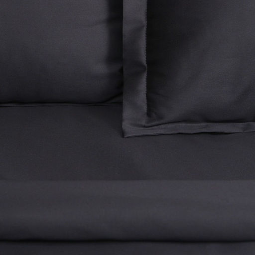 Постельное бельё Этель 2 сп Jet black 175х215, 200х215, 50х70+3-2 шт, мако-сатин, 114г/м2 фото 4