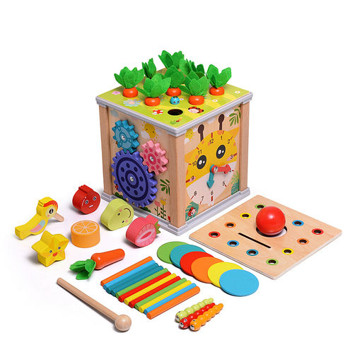 Бизиборд-Куб развивающий "Любимая ферма"