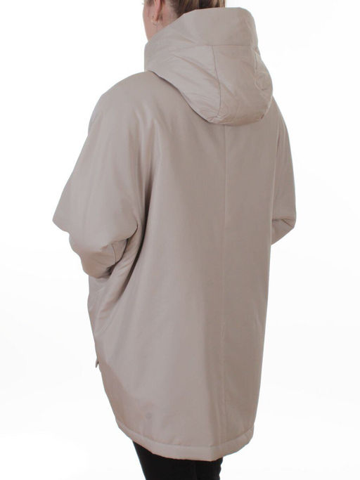 8020 LT. BEIGE Куртка демисезонная женская (100 гр. холлофайбер)
