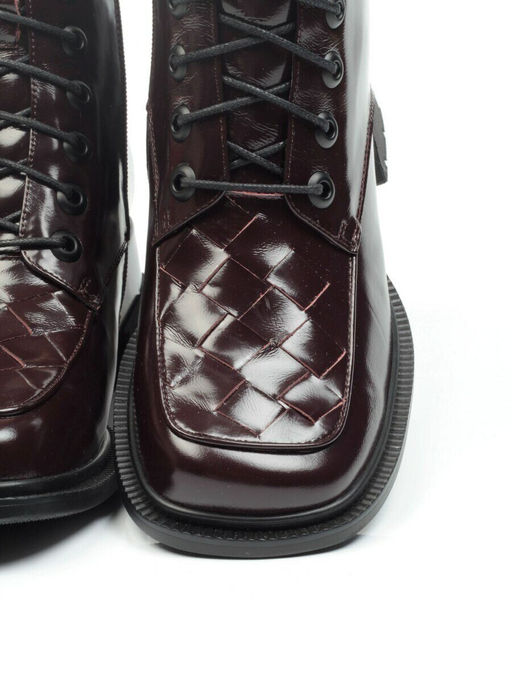 01-CYY11-2 DARK RED Ботинки демисезонные женские (натуральная кожа, байка)