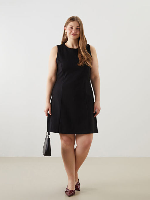 Bisiklet Yaka Elbise