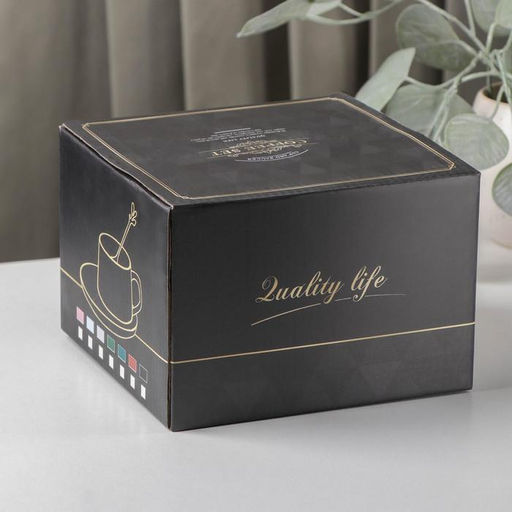 Чайная пара «Элизабет», 3 предмета: чашка 240 мл, блюдце d=13.5 см, ложка, керамика, зелёная