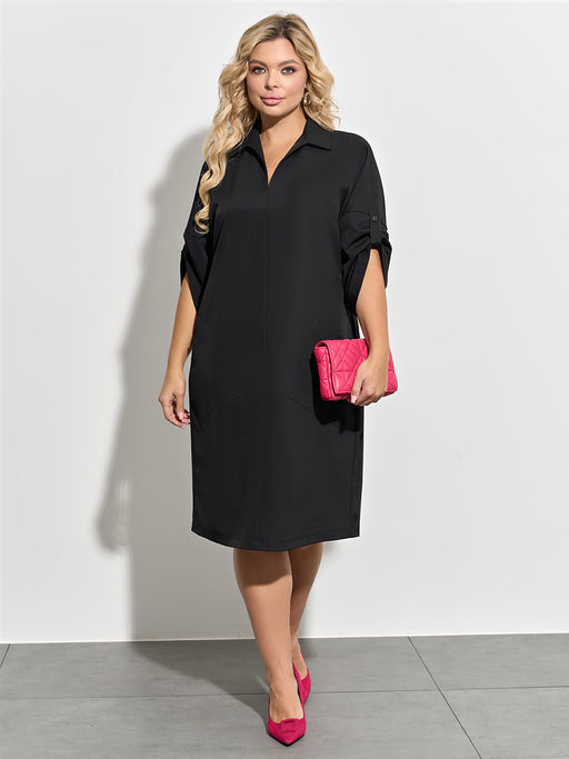 Платье 0297-1п_У черный матовый - Dora фото 2