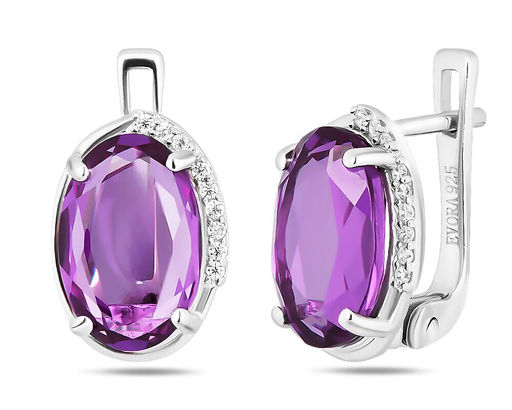 Серьги, синт.александрит, Жасмин