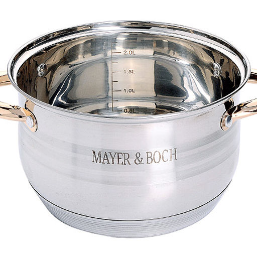 24036 Кастрюля 2,8л ст/кр 7-ми слойное дно МВ(х12) - Mayer&boch фото 2