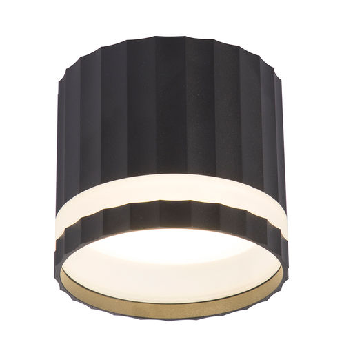 Светильник потолочный 12W, 230V, GX53, черный, HL369