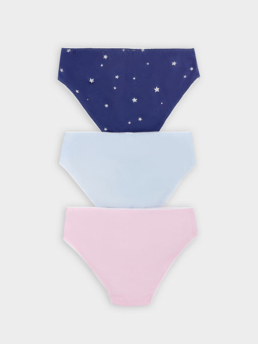 Трусы для девочек слипы мультипак (3 шт.) розовые с печатью - Mark formelle фото 2