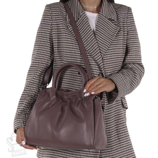 Сумка женская кожаная 8506VG mauve Vitelli Grassi  в Новосибирске