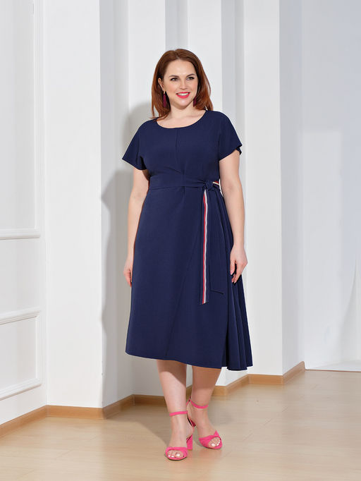 Платье 0083-3 темно-синий