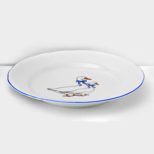 Сервиз столовый Добрушский завод «Гуси», 48 предметов, фарфор, белый