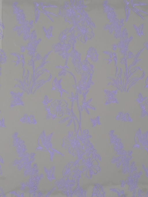 Плёнка для цветов «Ласточки», прозрачный/сиреневый классик, 0.6×9.3±5% м, 40 мкм, 200 г