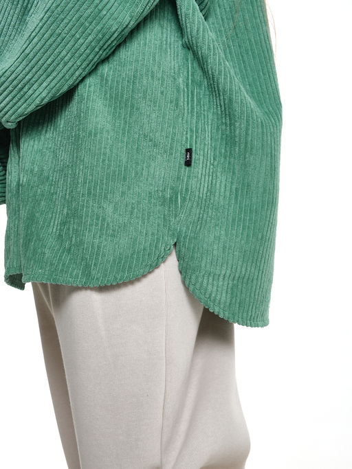 Вельветовая рубашка для девочки 22-7364 бежевый - Mini maxi фото 38