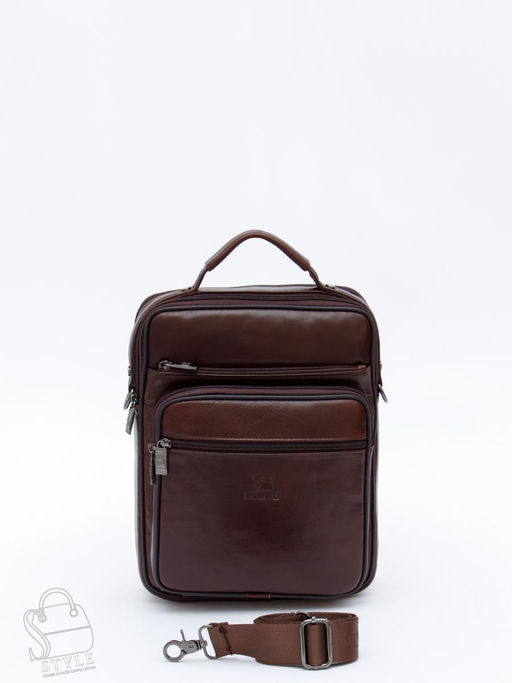 Сумка мужская кожаная 7905-4 brown Fuzhinino