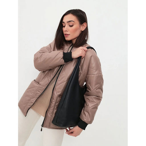 Демисезонная куртка-бомбер, цвет - бронза