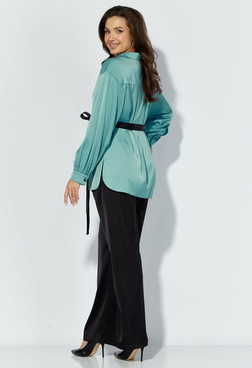 Костюм ТАиЕР 1301 бирюза, черный фото 4