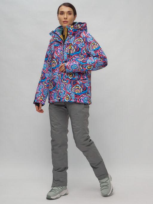 Горнолыжный костюм женский синего цвета 02302-1S - Chunmai фото 3